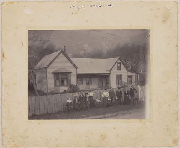 Johnny and Catherine Ware with family, 1900