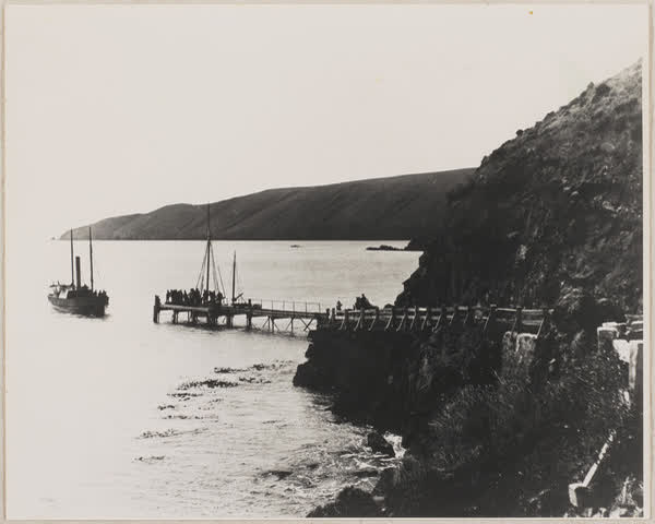 Okains Bay jetty, 1900