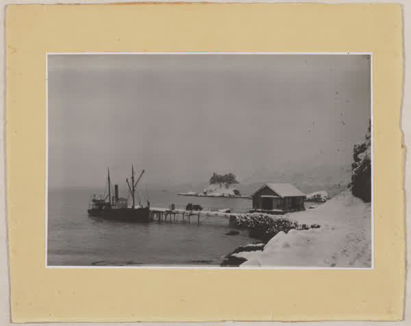 Snowstorm in Okains Bay, 1939