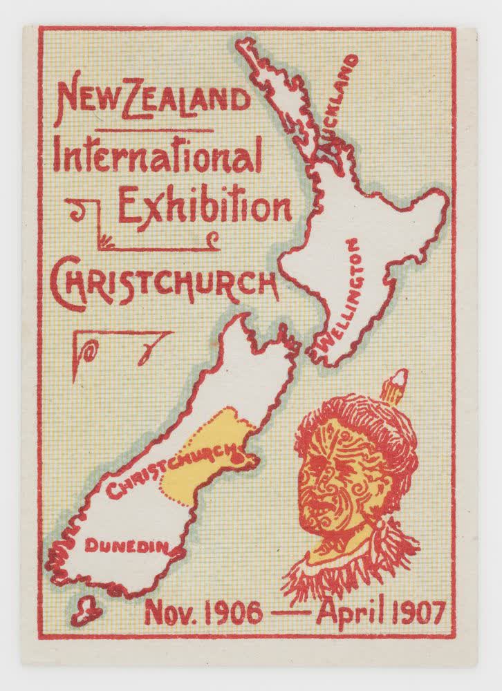 Cinderella, Christchurch Exhibition label No. 1, 1906
