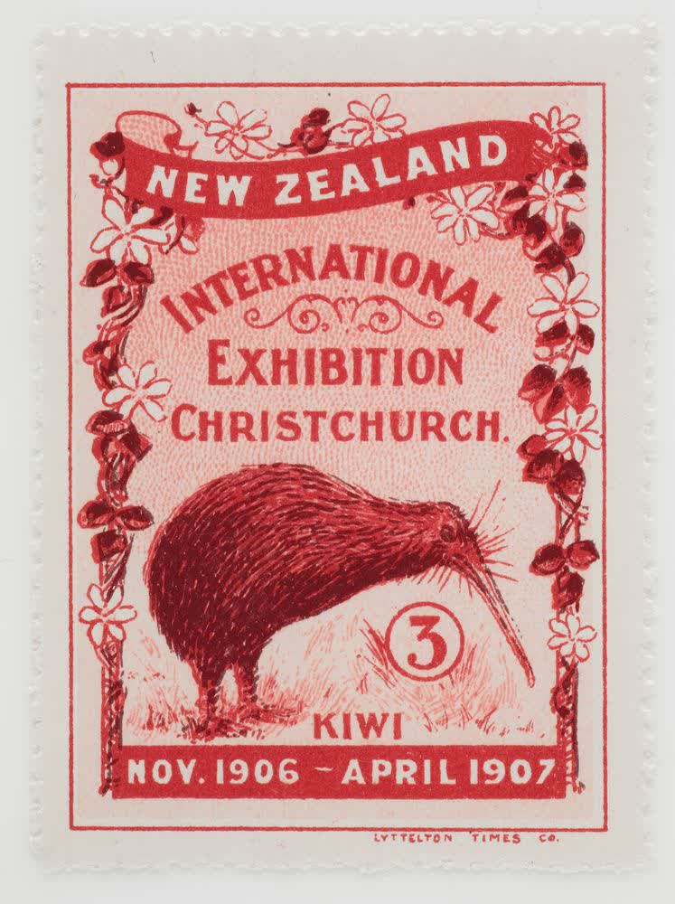 Christchurch Exhibition label No. 3, 1906