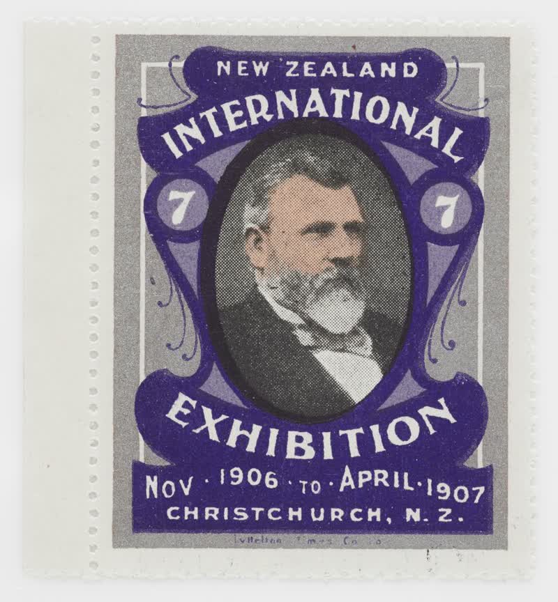 Christchurch Exhibition label No. 7, 1906