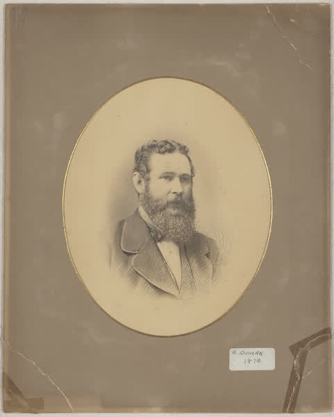 Andrew Duncan, portrait, 1870