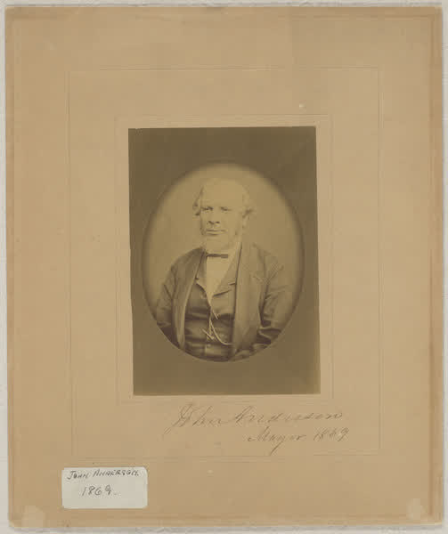 John Anderson, portrait, 1869