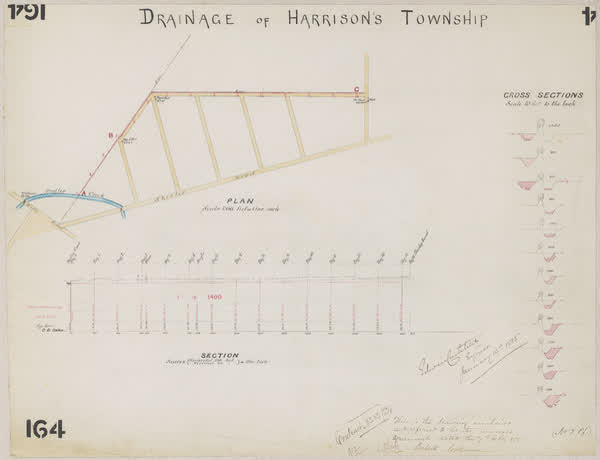 Drainage of Harrison's Township, 1885
