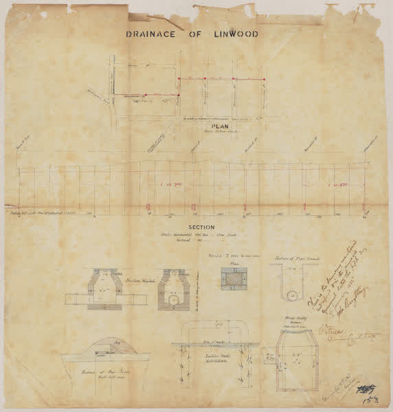 Drainage of Linwood, 1885