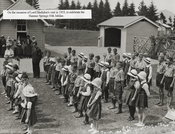 Hanmer Springs school pupils, 1933