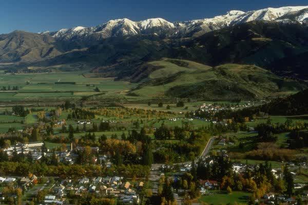 Hanmer Springs aerial, 1900