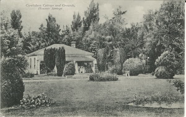 Caretakers Cottage and Grounds, Hanmer Springs, 1900