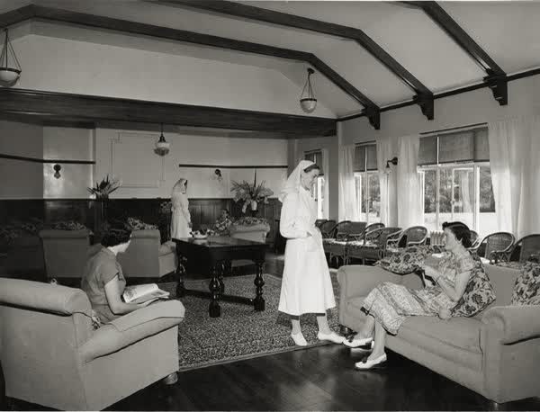 Queen Mary Hospital, Chisholm Ward sitting room, 1930