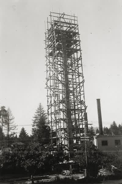 Queen Mary Hospital scaffolding, 1900