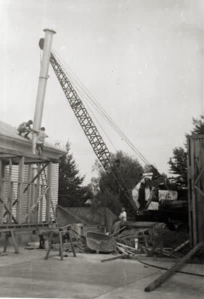 Hanmer Springs School construction, 1900
