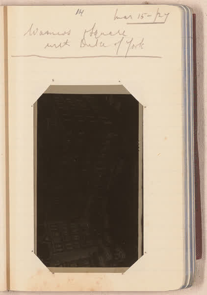 Warners and Square with Duke [negative mounted in notebook], page 14, 1927