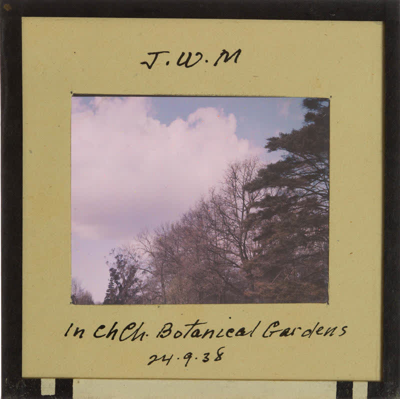 Lantern Slide: Christchurch Botanical Gardens, 1938