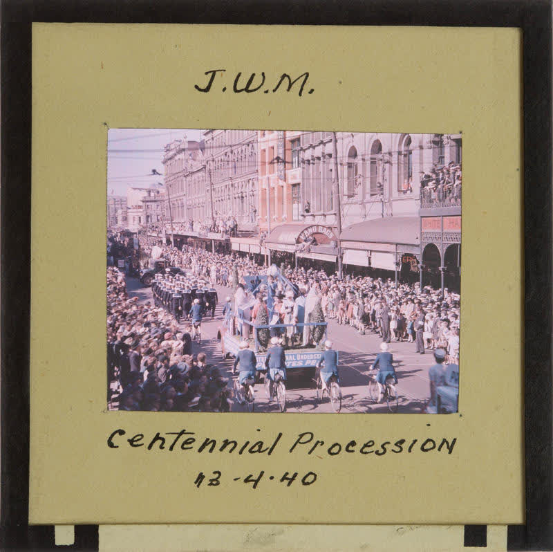 Lantern Slide: Centennial Procession, 1940