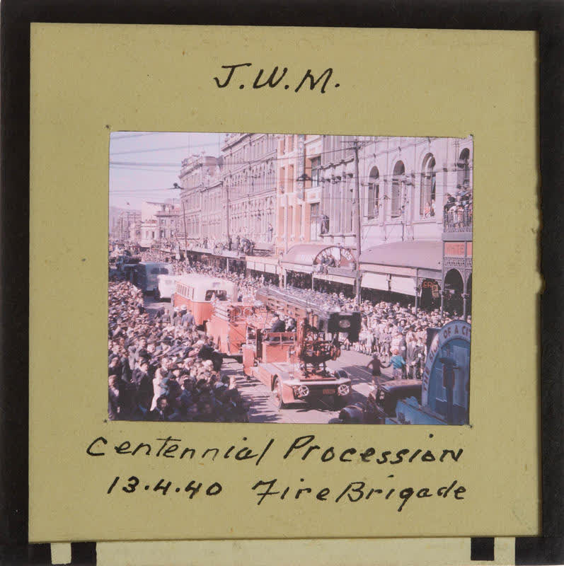 Lantern Slide: Centennial procession, 1940