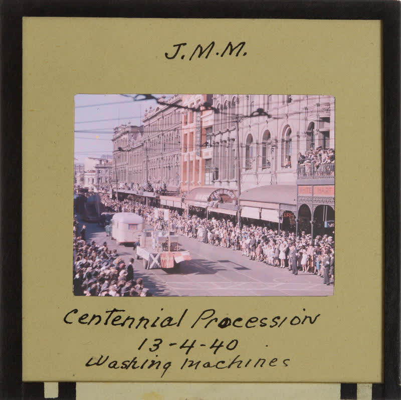 Lantern Slide: Centennial procession, 1940