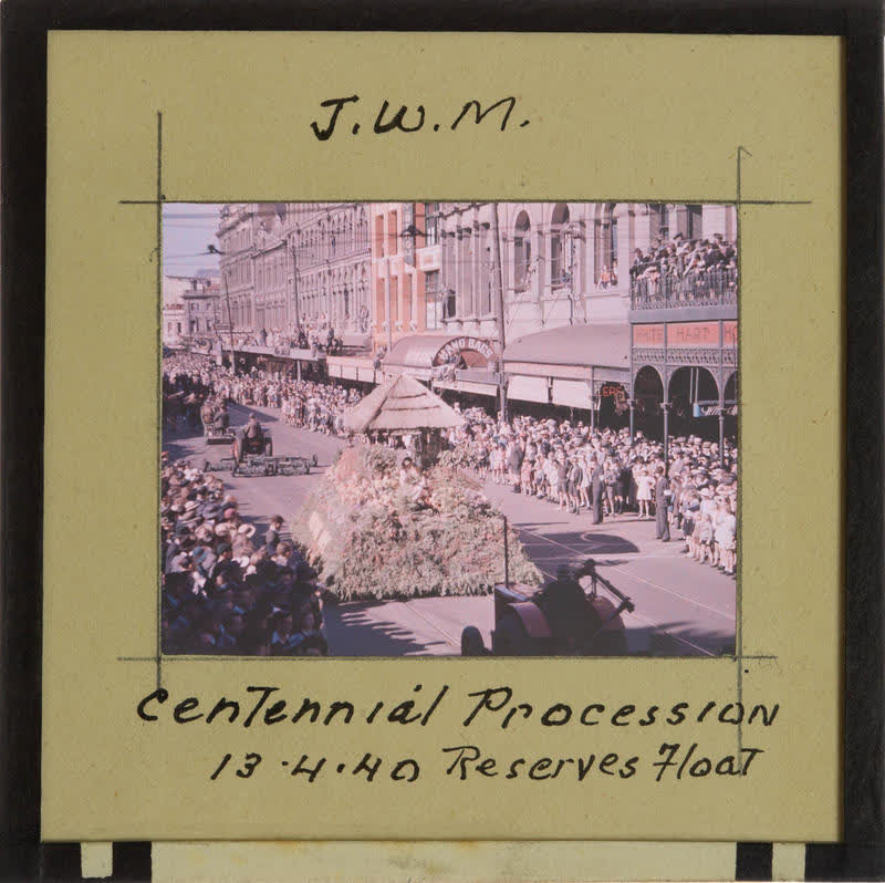 Lantern Slide: Centennial procession, 1940