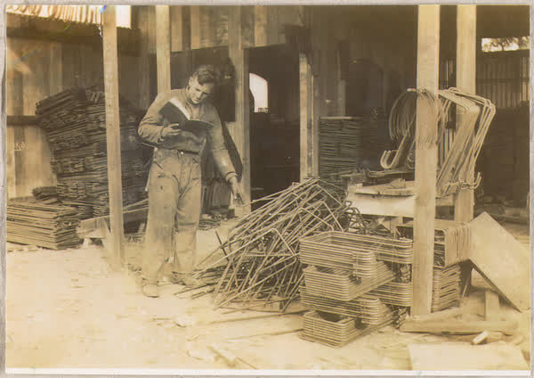 Materials for building the Styx Bridge, 1920