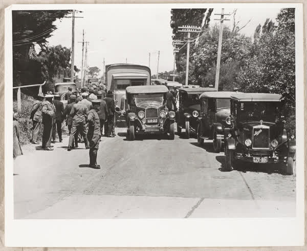 Opening of concrete Main Road, Belfast, 1928