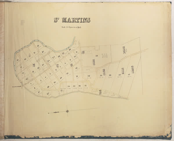 St Martins rural section plan, 1877