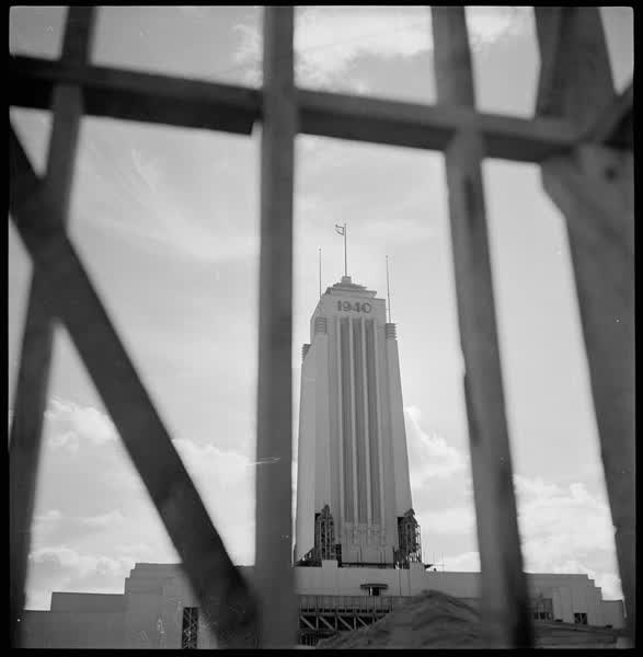 Construction of the Observation Tower, 1939
