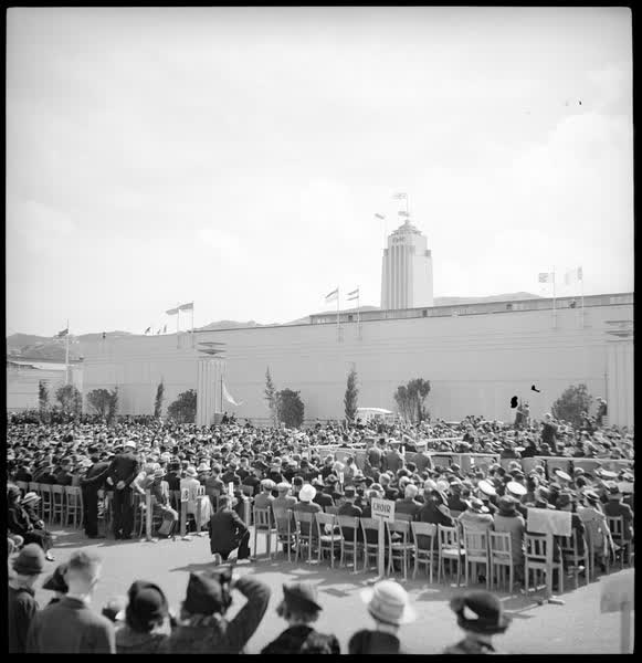 Watching a ceremony, 1939