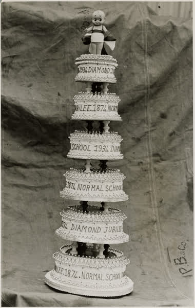 Normal School jubilee cake, 1930