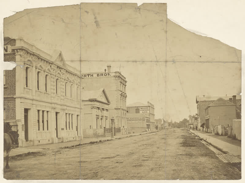 Lichfield Street, Christchurch, 1882