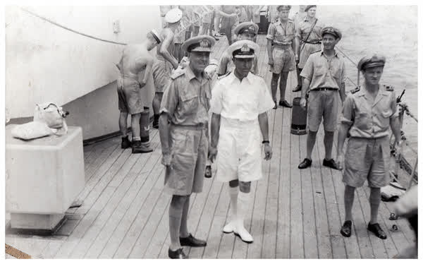 Charles Fred Wivell Norris onboard Gambia, 1956