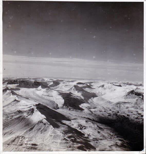 Aerial view of Greenland, 1940