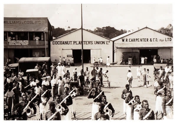 Police officers in Fiji, 1946