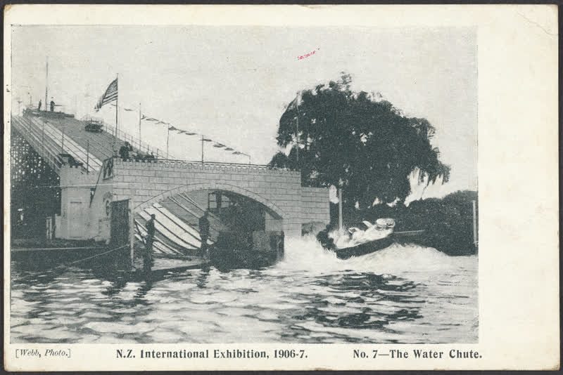 N.Z. International Exhibition, 1906-9.  No.7 - The Water Chute, 1906