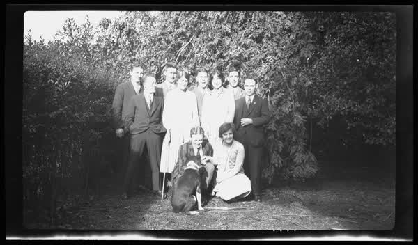 Group portrait with a dog, 1927