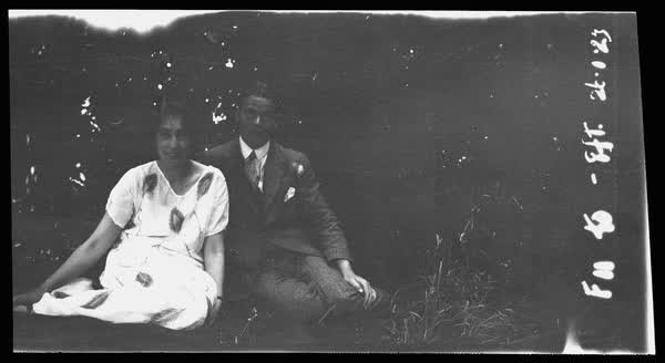 Mrs Hunt and Charles Storie, 1927