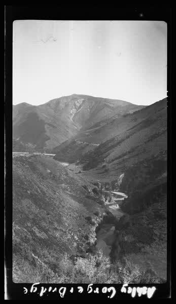 Ashley Gorge and bridge, 1927