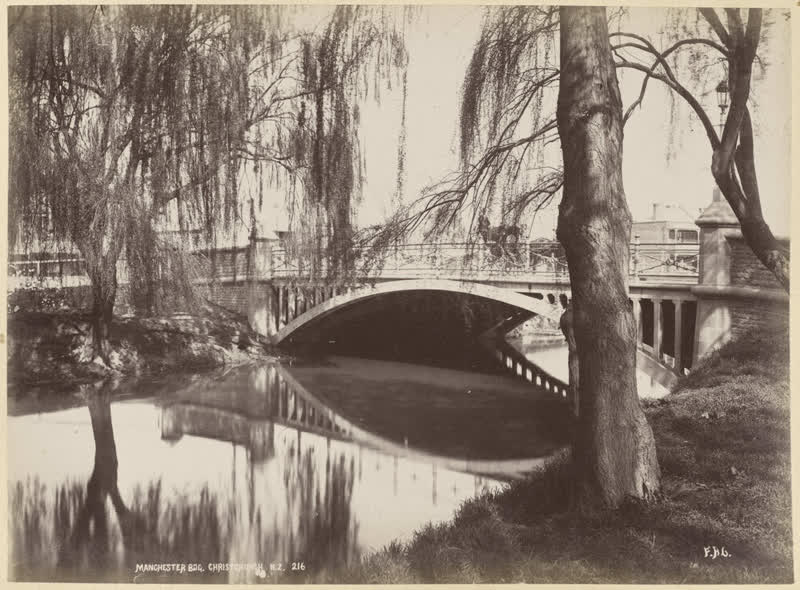 Manchester Bridge, Christchurch N.Z., 1873