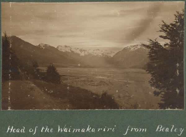 Head of the Waimakariri River from Bealey, 1900