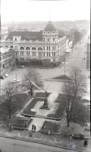 Looking down on the Square, 1920