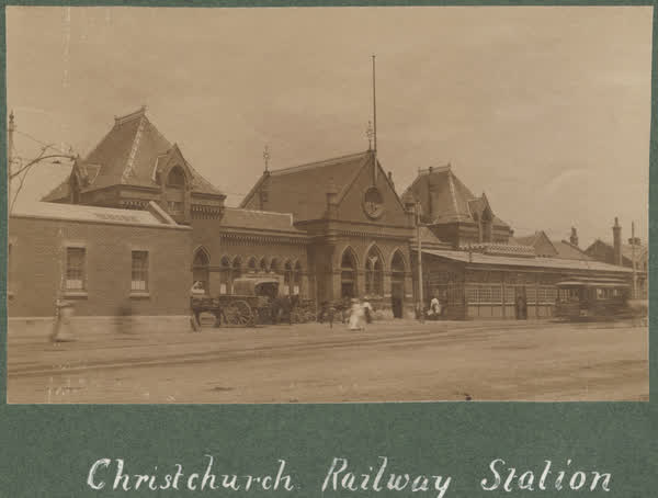 Christchurch. Railway Station, 1900