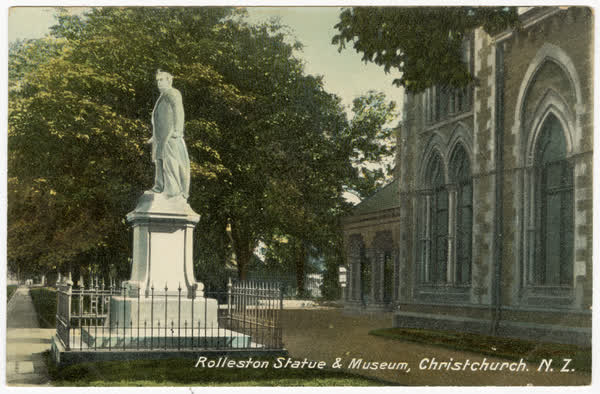 Rolleston Statue & Museum, Christchurch. N.Z, 1940