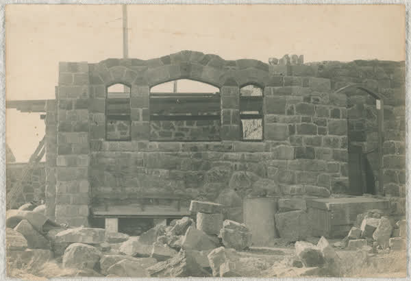 Sign of the Takahe construction, 1923
