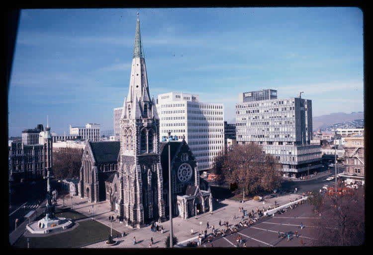 Christchurch Cathedral, Cathedral Square, 1970