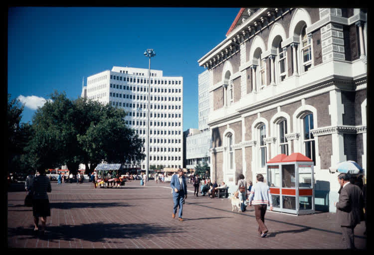 Cathedral Square, Christchurch, 1970
