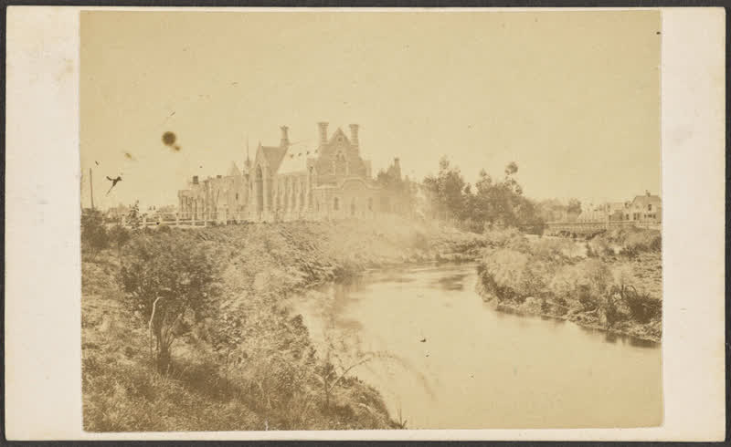 Provincial Council, Government House, The Avon, Christchurch, 1869