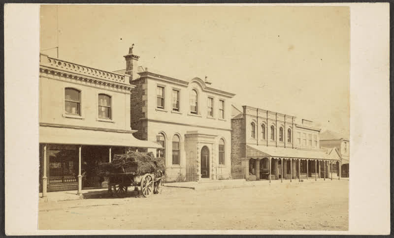 Bank of Australia, Cashel Street, Christchurch, 1869