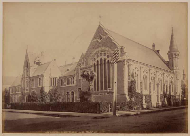 The College, Christchurch, N. Z. From the album: New Zealand, 1892