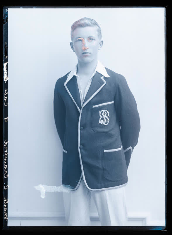 Glass Plate Negative: Master C Crawford, 1918