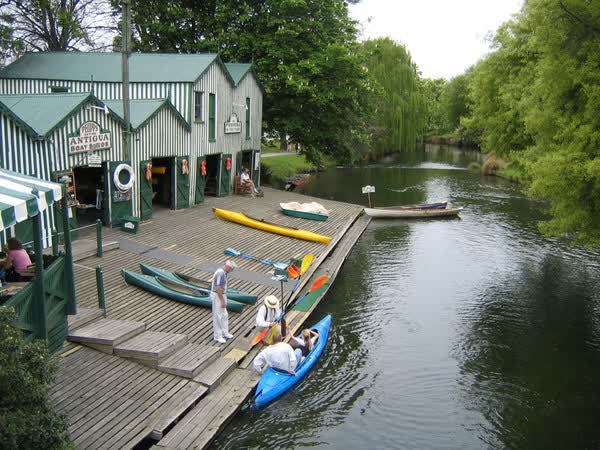 Kayaking at Antigua Boat Sheds, 2004
