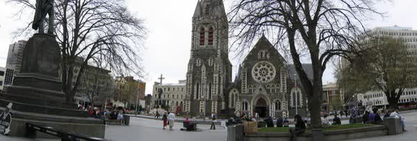 Musicians in Cathedral Square, 2004